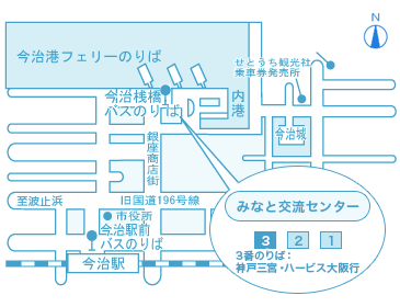 今治駅前・今治桟橋